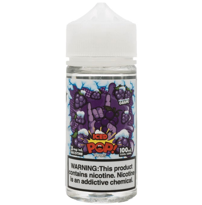 Grape ICE by Pop Vapors 100mL Fruity Chewy Menthol Candy E-Juice