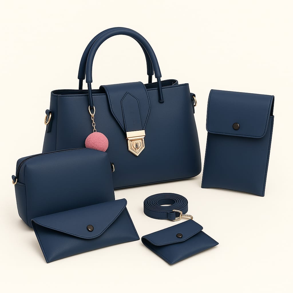 5-PCS AIRA PREMIUM LEATHER HANDBAGS