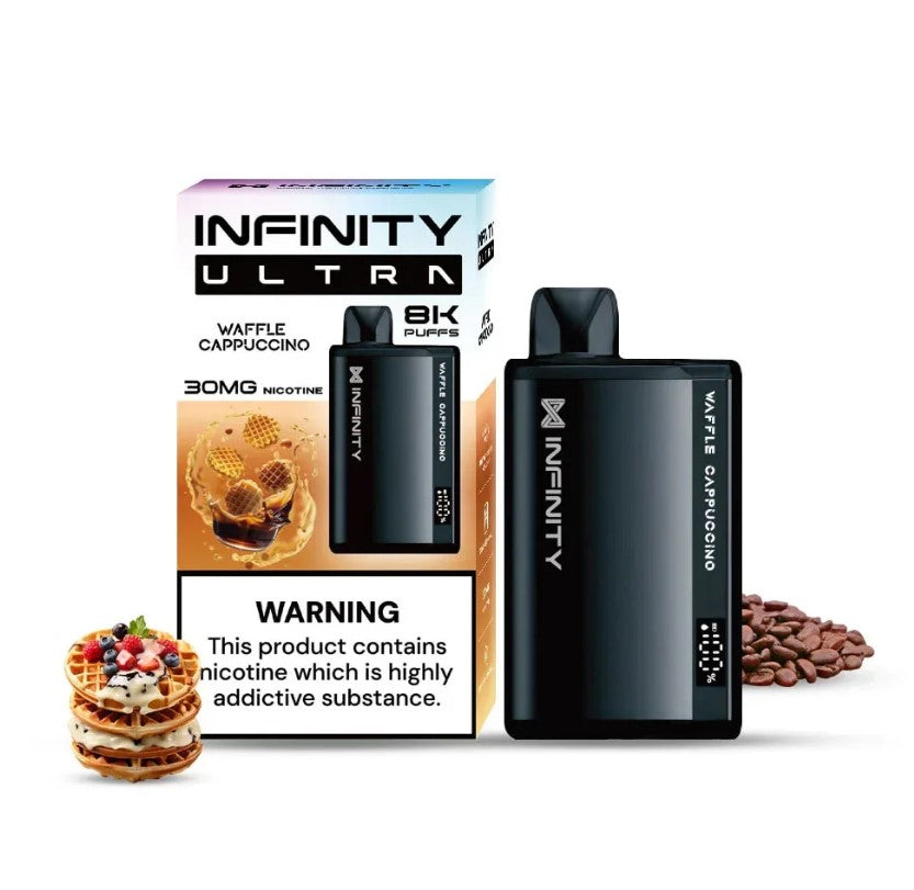 Infinity Ultra Disposable – Waffle Cappuccino 30mg (8000 Puffs)