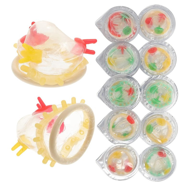 GALPADA 24pcs Colorful Flower Condoms Safe Sleeve Adult Sex Life Supplies Ultra- Thin Health Products Gifts (Small Flower)