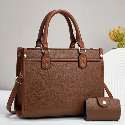 Leisure women's handbag 2024 new fashion contrasting color women's tote bag large capacity women's shoulder crossbody bag