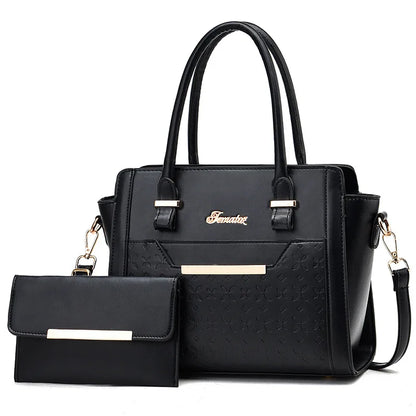 2024 Large Capacity Crossbody Composite Bag High Quality PU Single Shoulder Tote Bags Leather Embossed Women Fashion Handbags