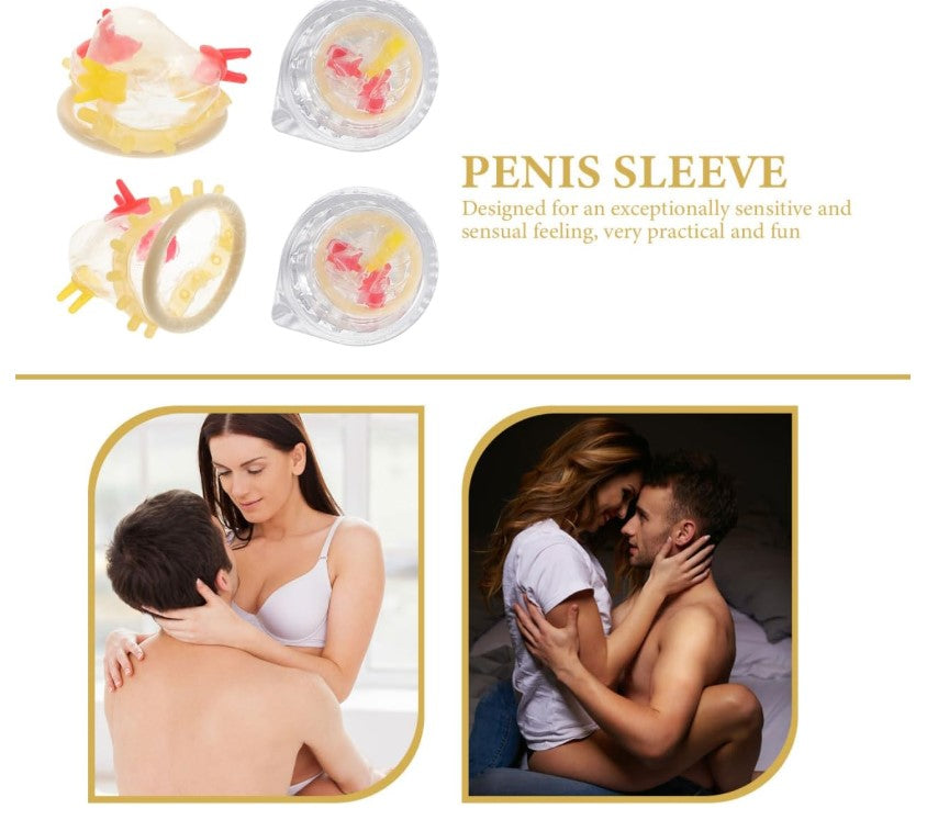 GALPADA 24pcs Colorful Flower Condoms Safe Sleeve Adult Sex Life Supplies Ultra- Thin Health Products Gifts (Small Flower)