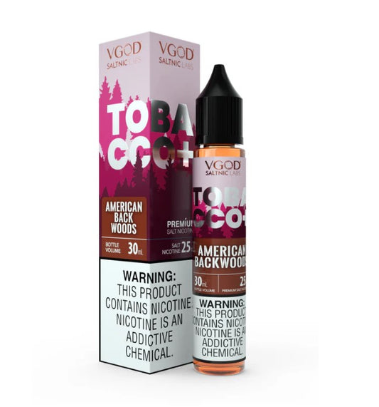 VGOD American Backwoods Tobacco Salt Nic 30ml E-Juice