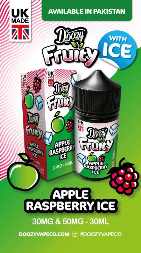 Doozy Apple Raspberry Ice – (30mg-50mg) – 30ml