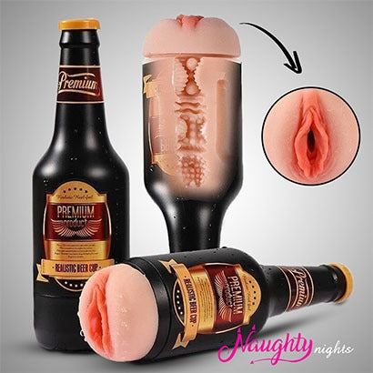 Realistic Beer Bottle Masturbator Cup