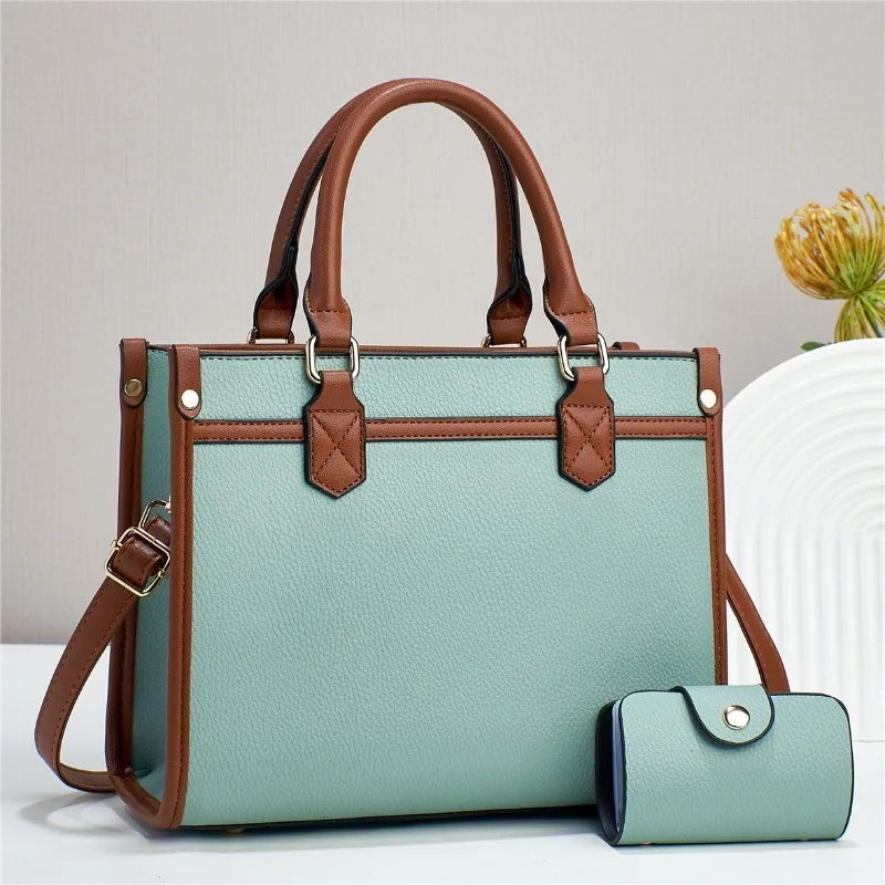 Fashionable Minimalist Women'S Handbag New Fashionable Contrasting Color Shoulder Bag With Large Capacity Casual Crossbody Bag