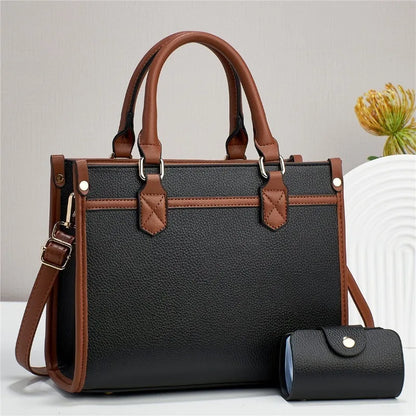 Fashionable Minimalist Women'S Handbag New Fashionable Contrasting Color Shoulder Bag With Large Capacity Casual Crossbody Bag