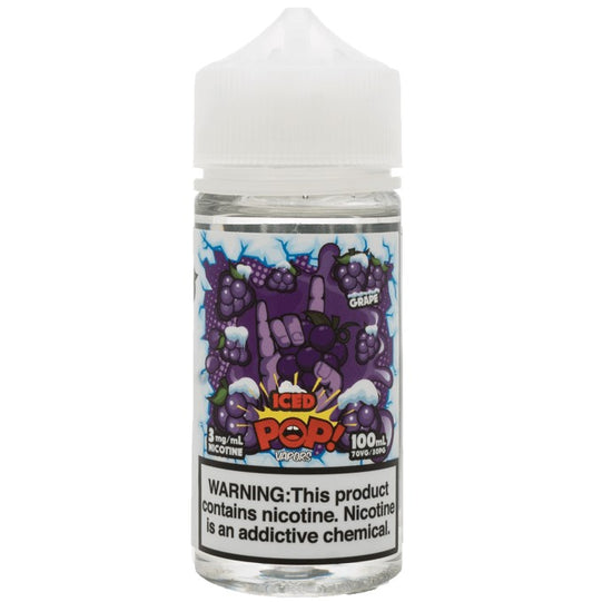 Grape ICE by Pop Vapors 100mL Fruity Chewy Menthol Candy E-Juice
