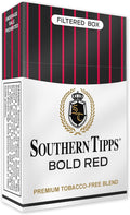 SOUTHERN TIPPS Bold RED Herbal Cigarettes Pack (20 Sticks) Tobacco & Nicotine-Free Bold Flavor, Smooth Satisfying Alternative Premium Herbal Blend for Realistic Smoking Experience Pack of 1