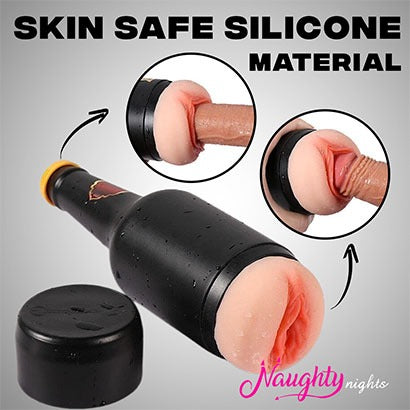 Realistic Beer Bottle Masturbator Cup